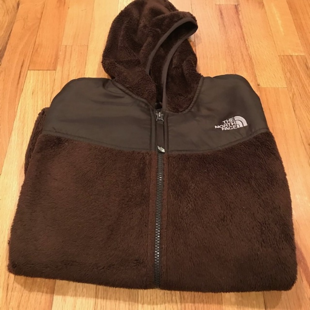 The Northface Girls xl fleece hood jacket new